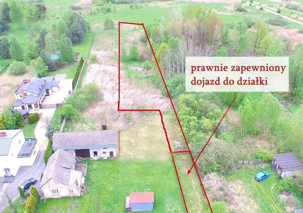 Działka Osiny koło Poraja