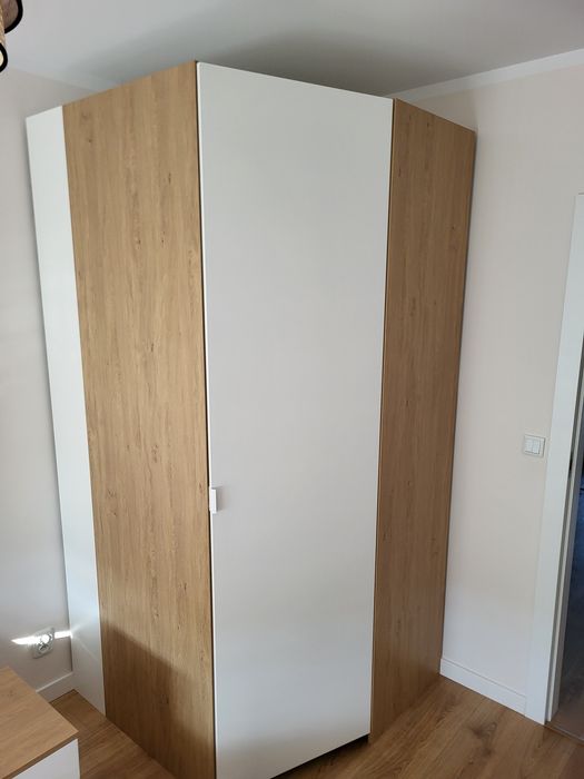 Szafa narożna, garderoba prawa Meblik Mode White Oak