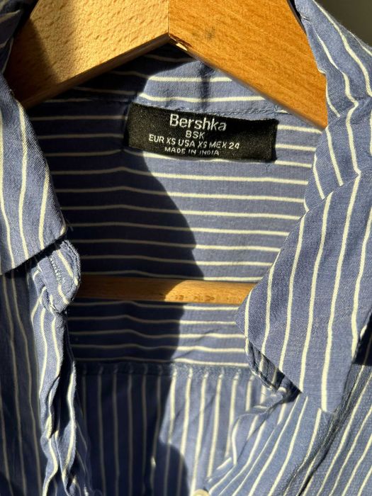Bershka niebieska koszula bluzka w paski