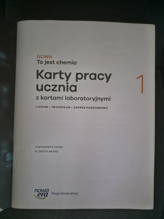 nowa to jest chemia 1 + karty pracy