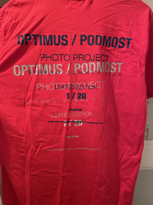 Лімітована футболка Optimus x Podmost 10 years anniversari, 1/20