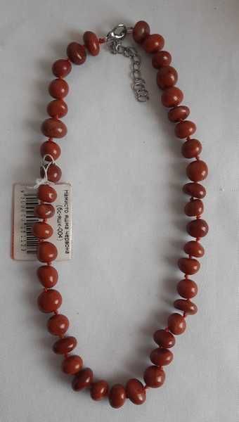 Бусы яшма натуральный камень, круглая