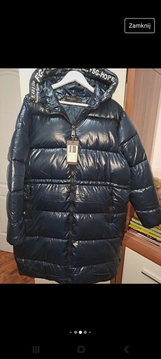 Kurtka parka płaszczyk pikowany zimowy plus size 4xl Nowa