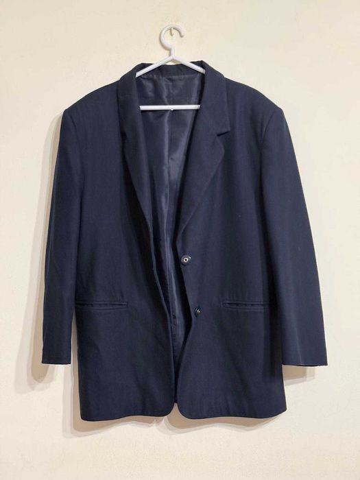 Blazer Azul-Escuro Clássico para Senhora
