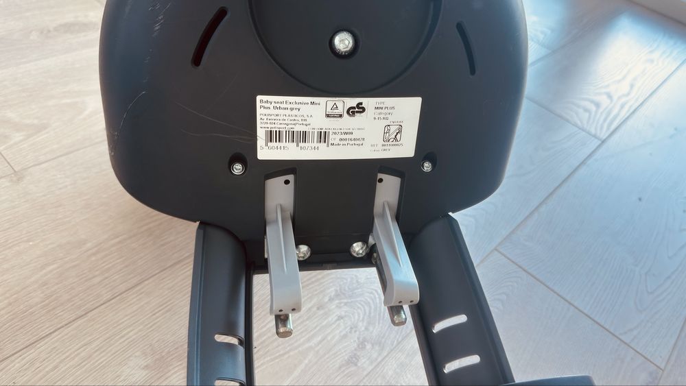 Cadeira Bobike Exclusive Mini Plus - Para Bicicleta - Cinzento