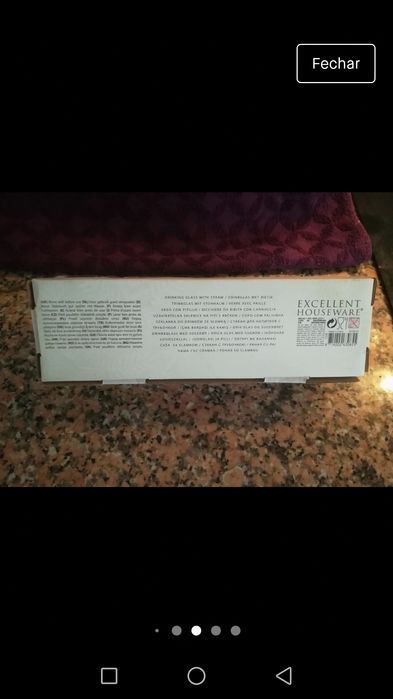 Conjunto canecas coloridas com palhinhas 75ml