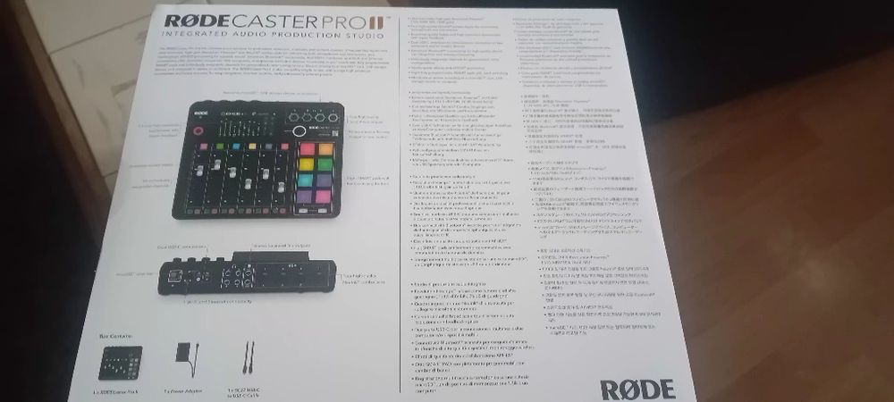 Rodecaster PRO II.  Studio integra  audio podcast poroduction