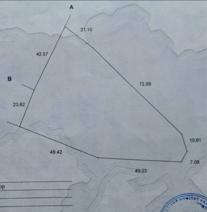Ділянка під будівництво площею 43сот.