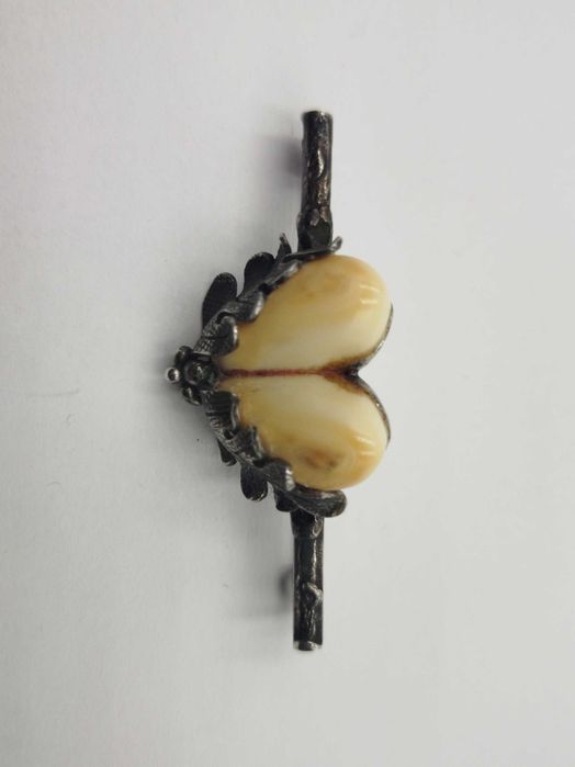 Srebrna broszka myśliwska ORNO PRL