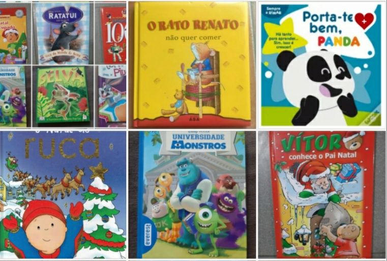 Lote 20 Livros infantis NOVOS e semi-novos