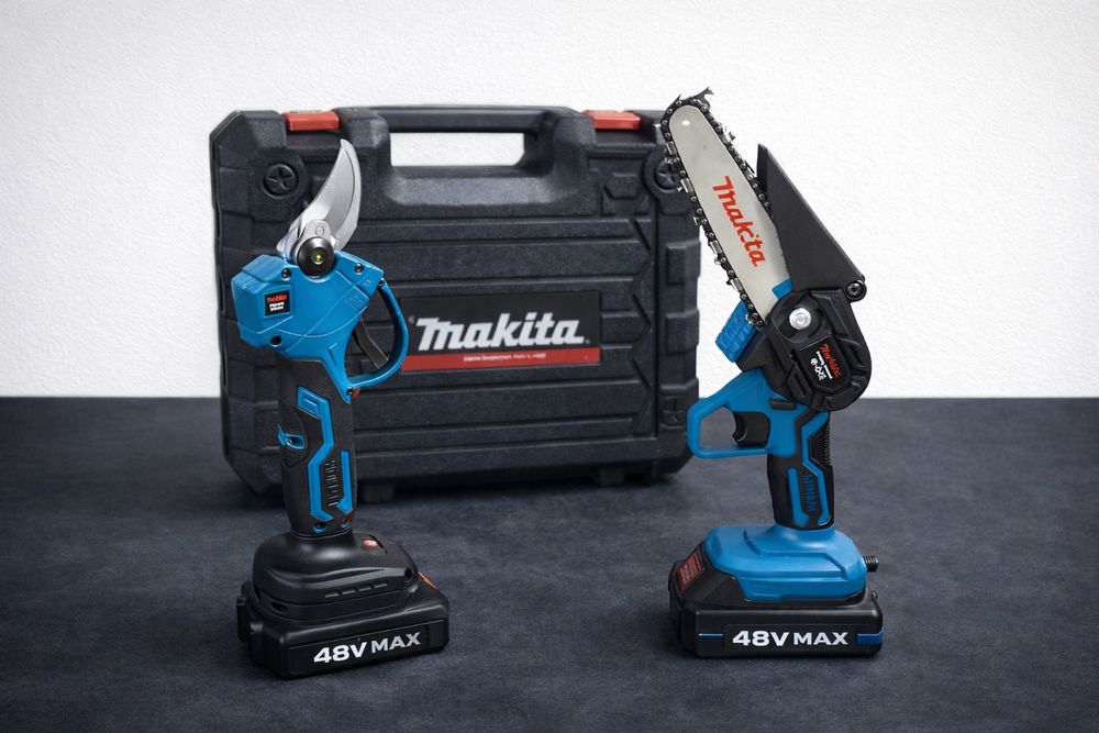АКЦІЯ‼️Сікатор + пилка на акумуляторі Makita |ДЛЯ САДА| 2 АКБ по 48v