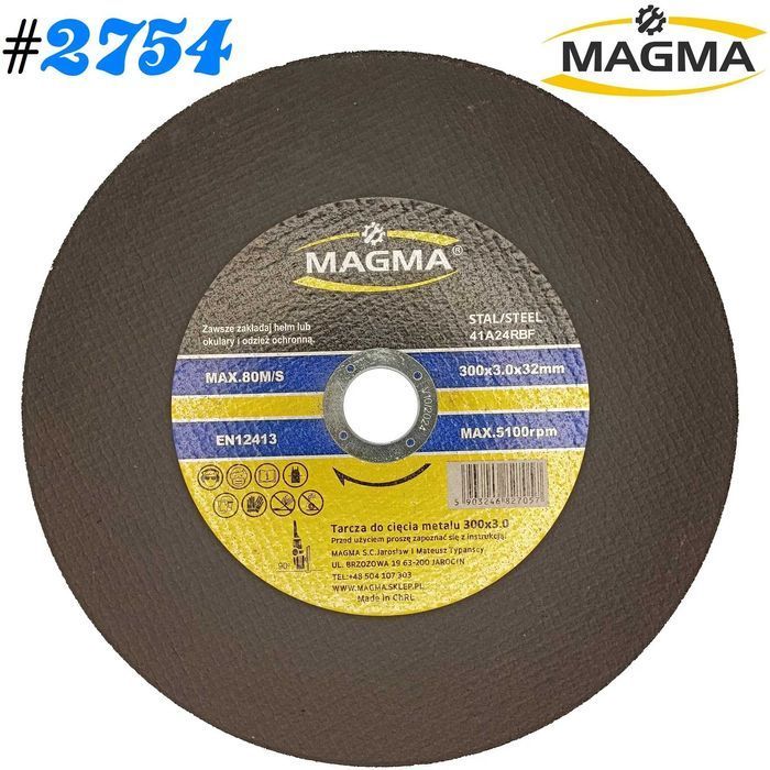 Tarcza do cięcia stali metalu 300mm x 32mm T41 tarcza do metalu 300mm