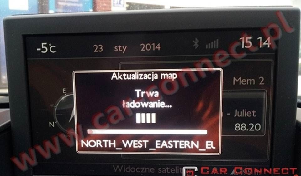 Citroen Peugeot język polski menu nawigacja Warszawa C4 308 C5 508 C8