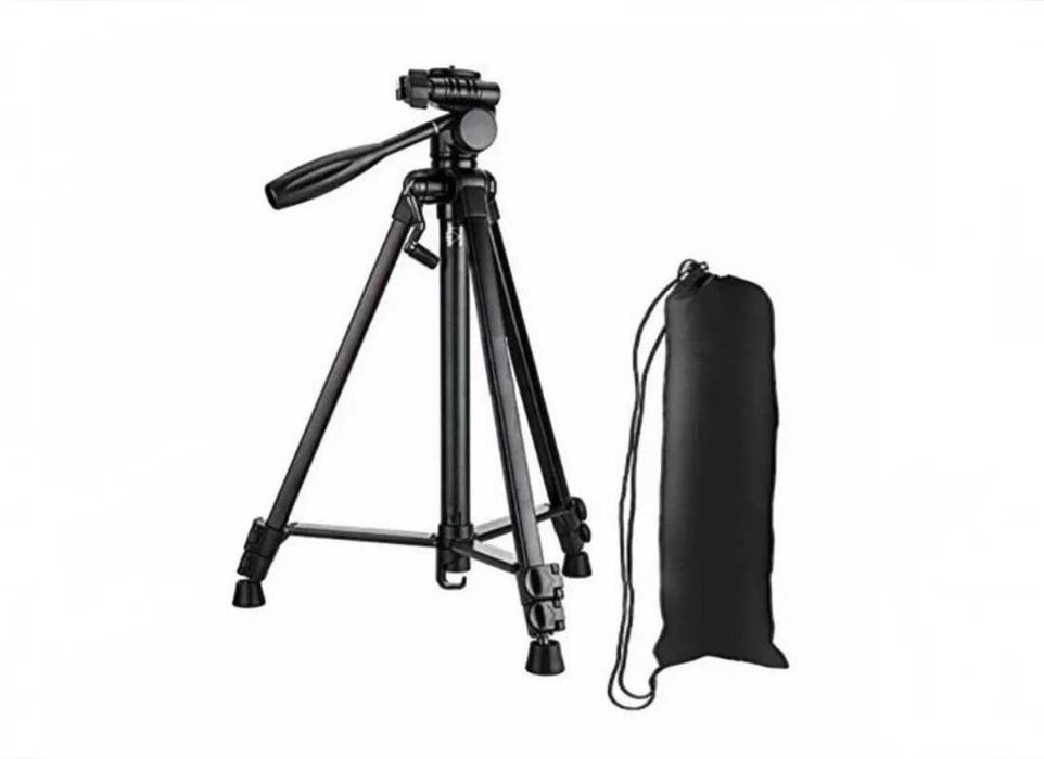 Металевий штатив трипод для телефону, тринога Tripod 3388 50-135 см із пультом ДК Металлический штатив для телефона Tripod 3388 50-135 см с пультом ДУ