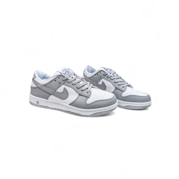 ТОП! Кросівки Nike Dunk Low Retro білі з сірим 41 42 43 44 45 46