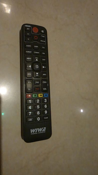 Pilot Wiwa do dekodera dvbt-2 tv telewizji telewizora tunera