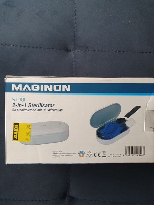 Sterylizator niemiecki Maginon + ładowarka indukcyjna