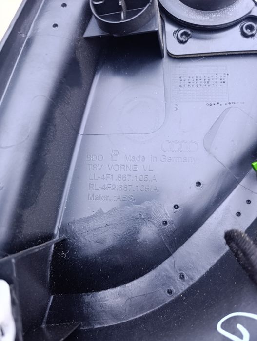 Карта водительской двери AUDI A6 C6 2004-2011г Оригинал