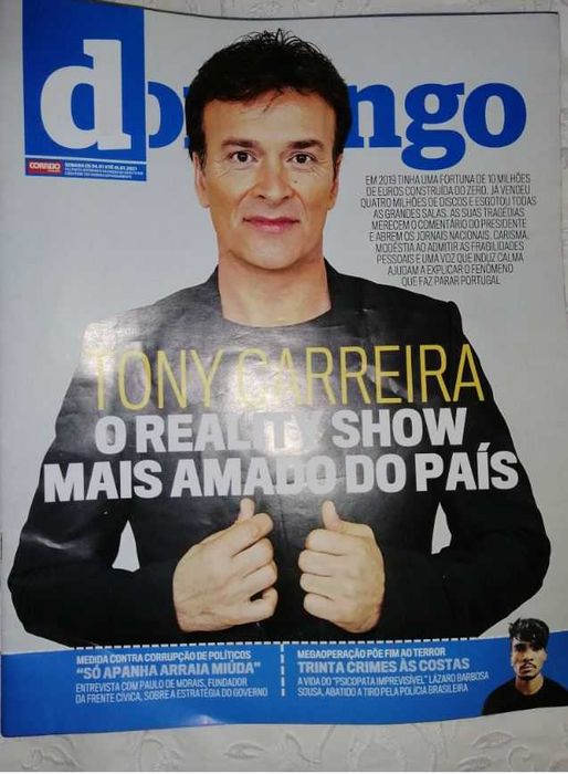 3 Revistas recentes de Tony Carreira - Lote 2