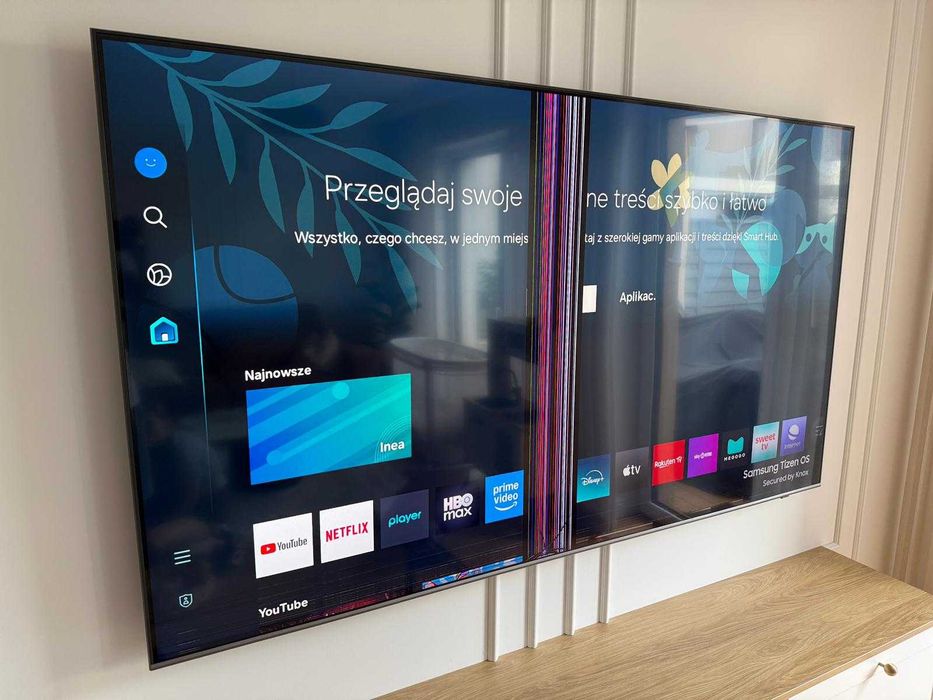 Telewizor SAMSUNG QLED 75 cali QLED - uszkodzony