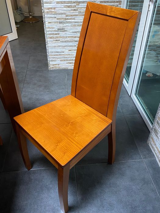 Mesa extensível de jantar com 6 cadeiras