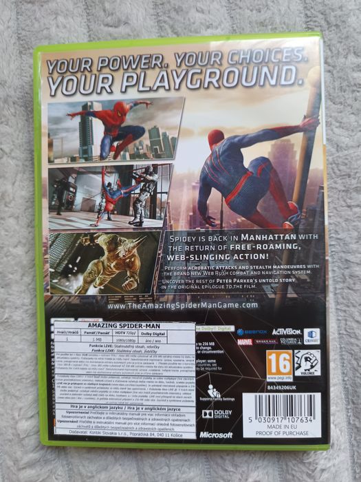 Niesamowity Spider-man Xbox 360