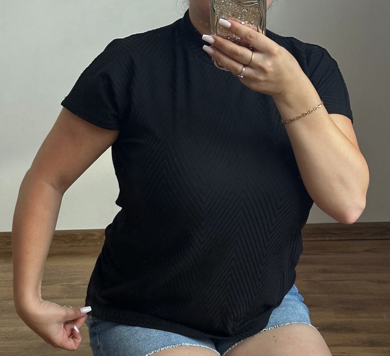 bluzka czarna damska