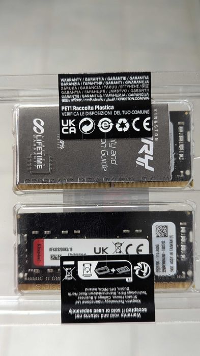 Оперативна пам'ять DDR4 16GB 3200 MHz Kingston Fury(KF432S20IBK2/16)