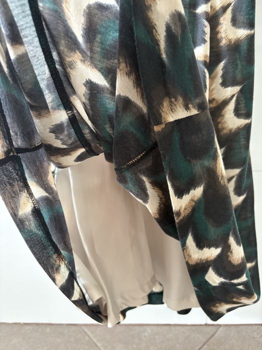 Vestido Mango Alças forrado castanho