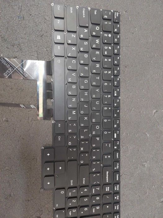Клавиатура LENOVO (Legion: 5-15 series), rus, black, без фрейма, подсветка клавиш