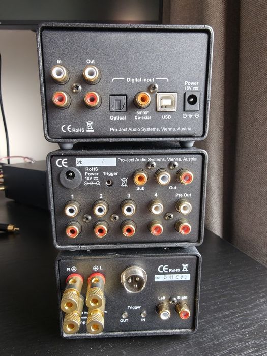 Pro-Ject Head Box DS + Pre Box DS + Amp Box DS