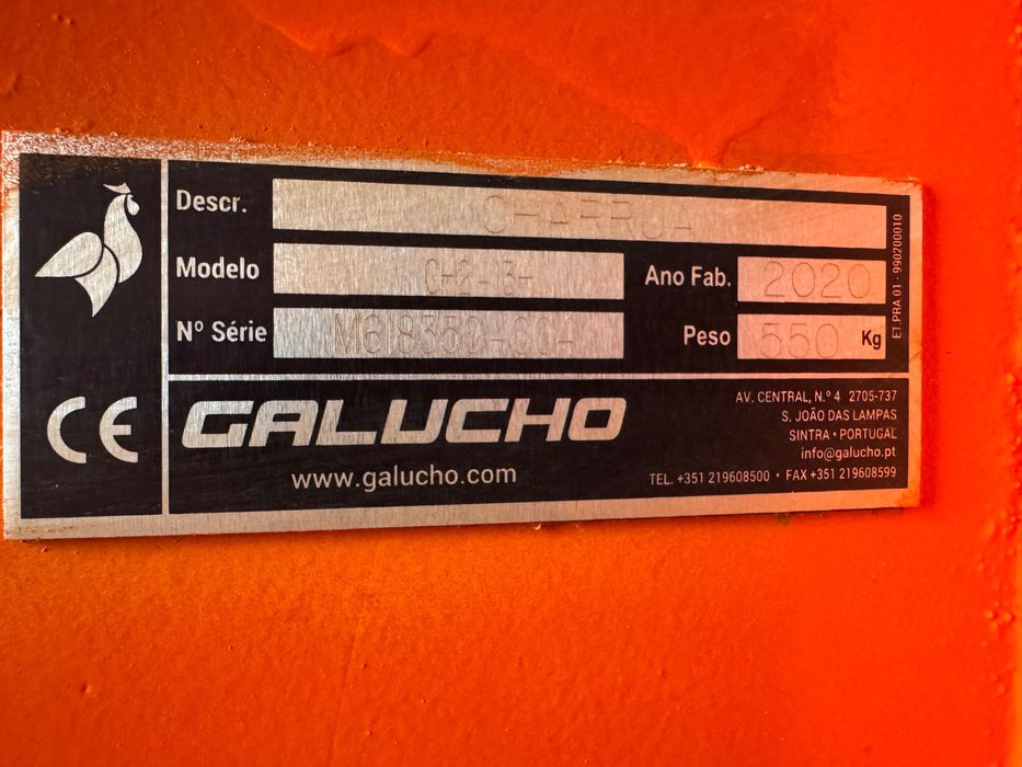 Charrua Hidráulica 13 polegadas Galucho -Nova