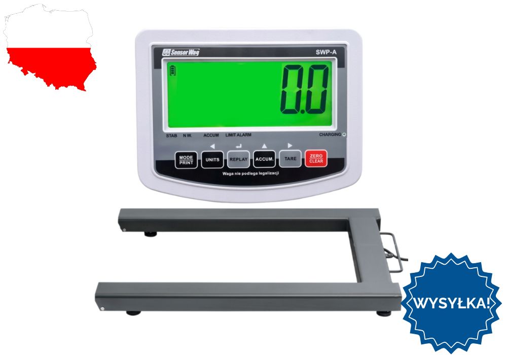 Waga elektroniczna paletowa do palet precyzyjna 3000kg/500g magazynowa