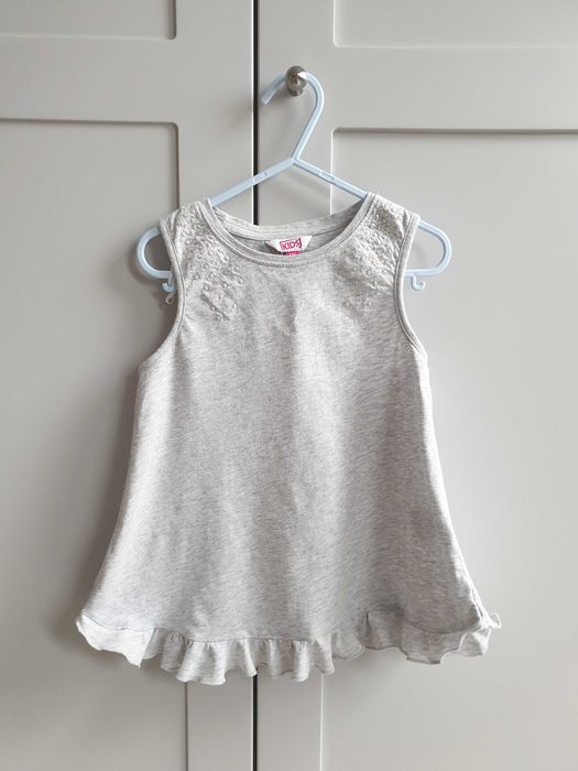 Szara bluzka tunika z cekinami Kids Reserved rozmiar 110 116