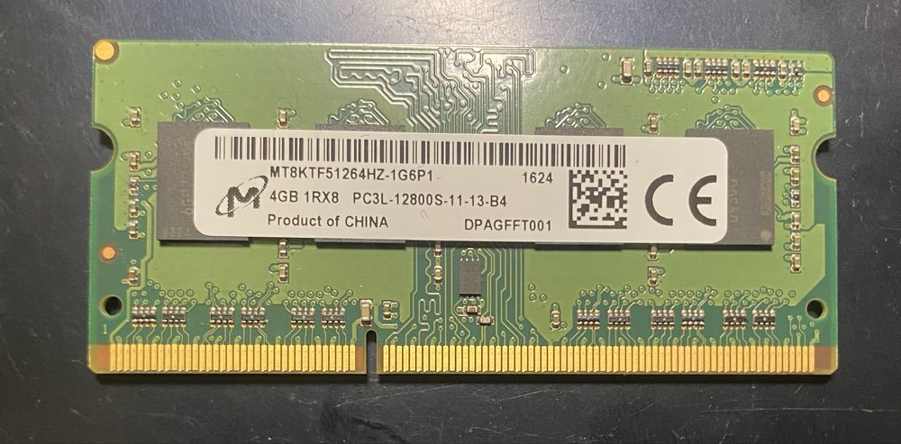 Оперативная память DDR 3L 4gb 1600