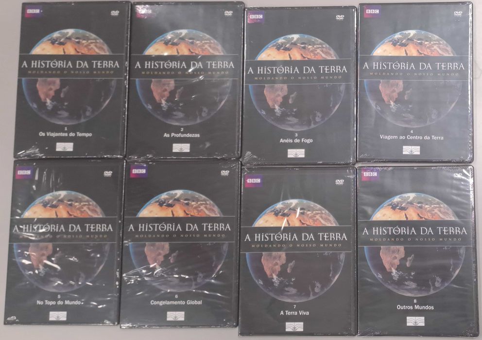 Box " A História da Terra" da BBC - 8 DVD Novos e Selados