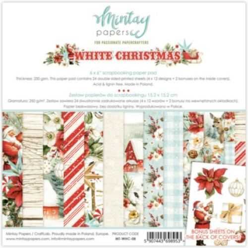 Zestaw papierów do scrapbookingu Mintay 15x15cm - White Christmas