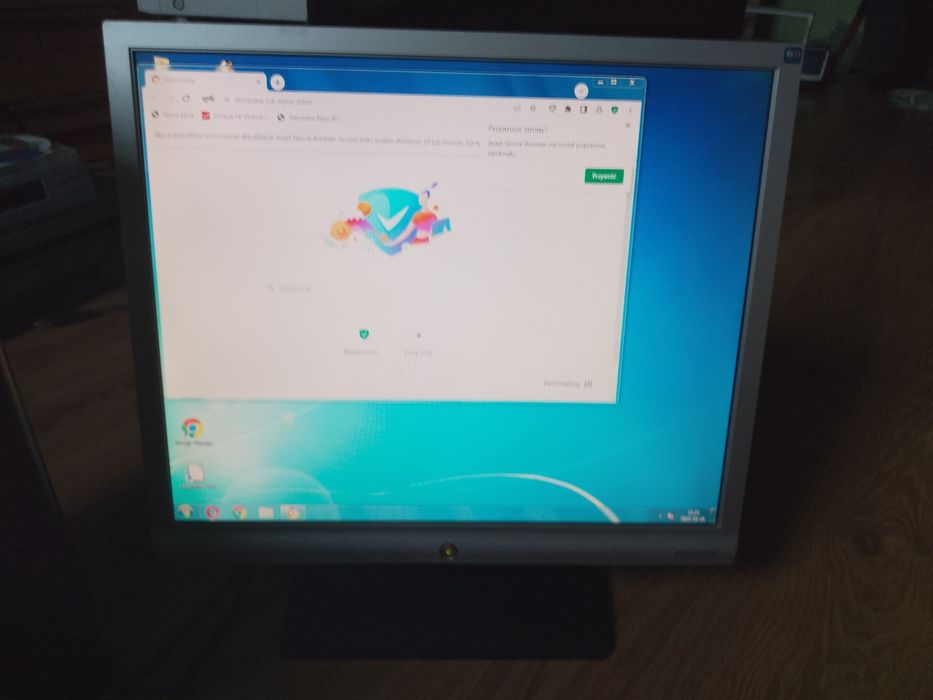 Monitor do komputera BENQ LCD 19 cali Nie działa przycisk wyłączania