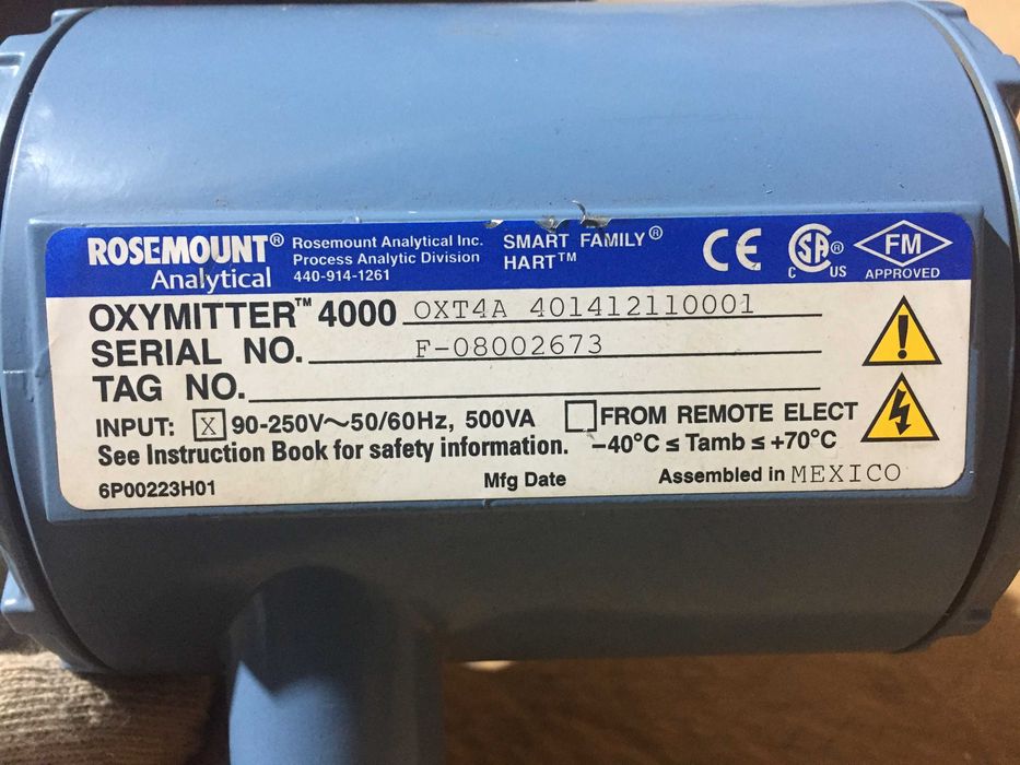 Rosemount Oxymitter 4000 OXT4A Дачик кисню