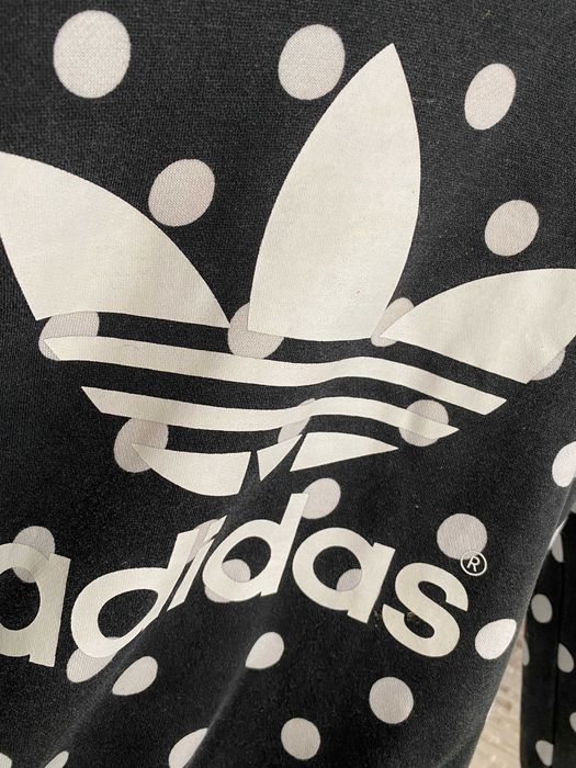 Adidas bluza viral kropki groszki grochy black