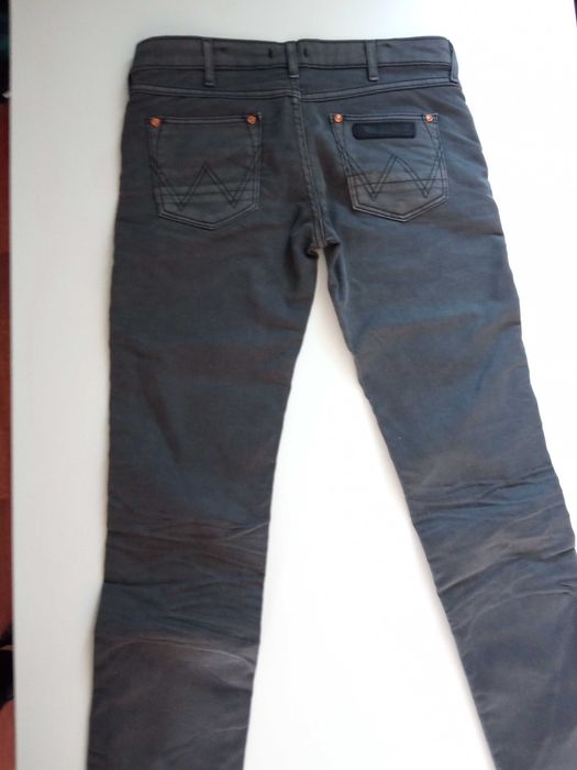 Jeansy Wrangler W28L30 Molly szare vintage