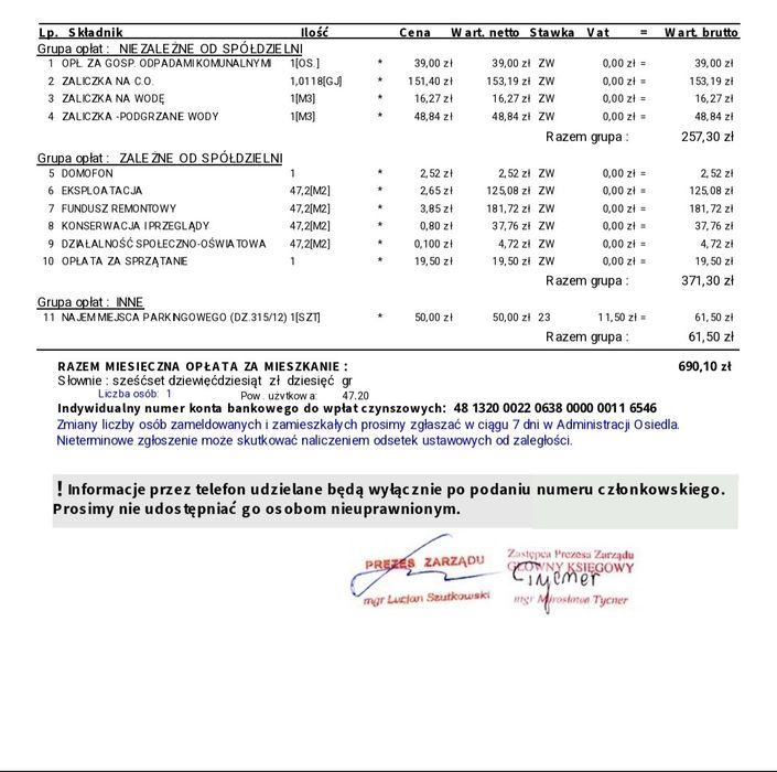 Parter, 47 m, 3 pokoje, miejsce parkingowe, piwnica, spokojne osiedle - Więcej