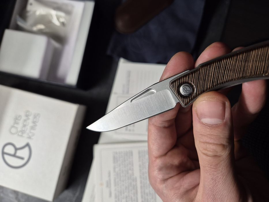 Chris reeve crk mandi striped platan nóż full set
