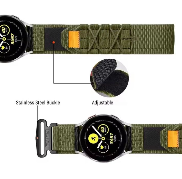 Pasek Tactical 22 mm Khaki  Huawei GT 4/5, Watch 3/4 NAJTANIEJ