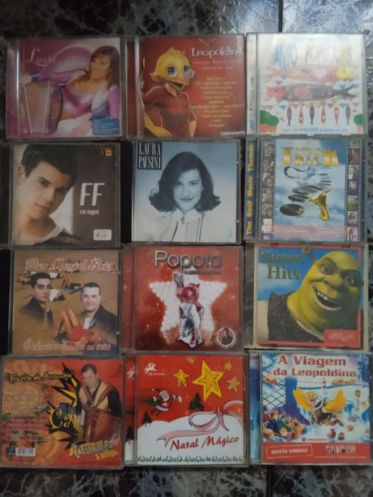 72 CDs originais música popular 3 euros cada
