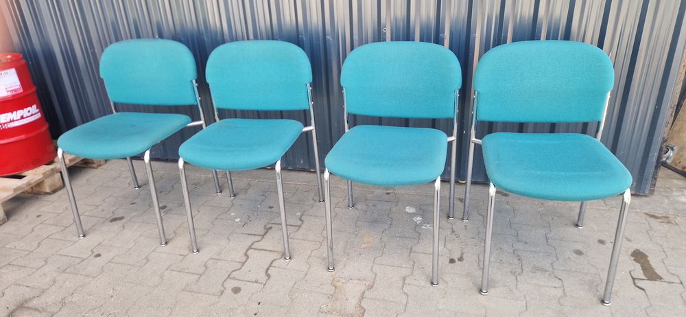 20x Krzesla konferencyjne drabert solidne mocne stołówka niebieskie ilość