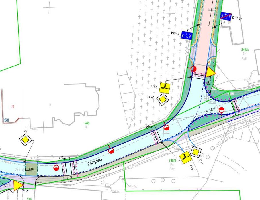 Projekty Zjazdów, Dróg, Parkingów, Organizacja Ruchu