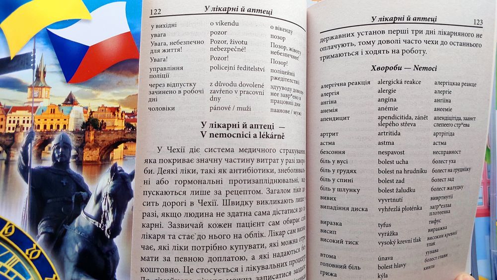 Українсько чеський розмовник з вимовою нашими буквами Арій