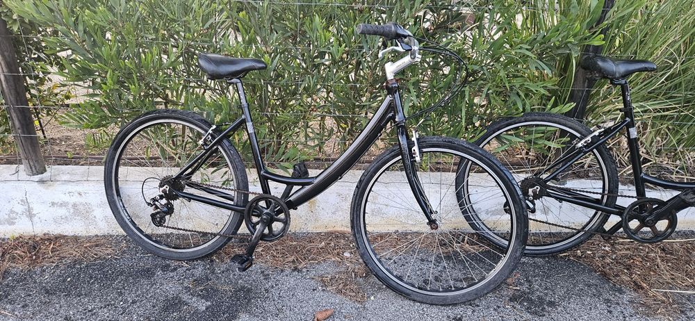 bicicleta city. Inox e aluminio