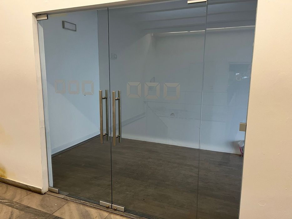 Drzwi szklane  witryna